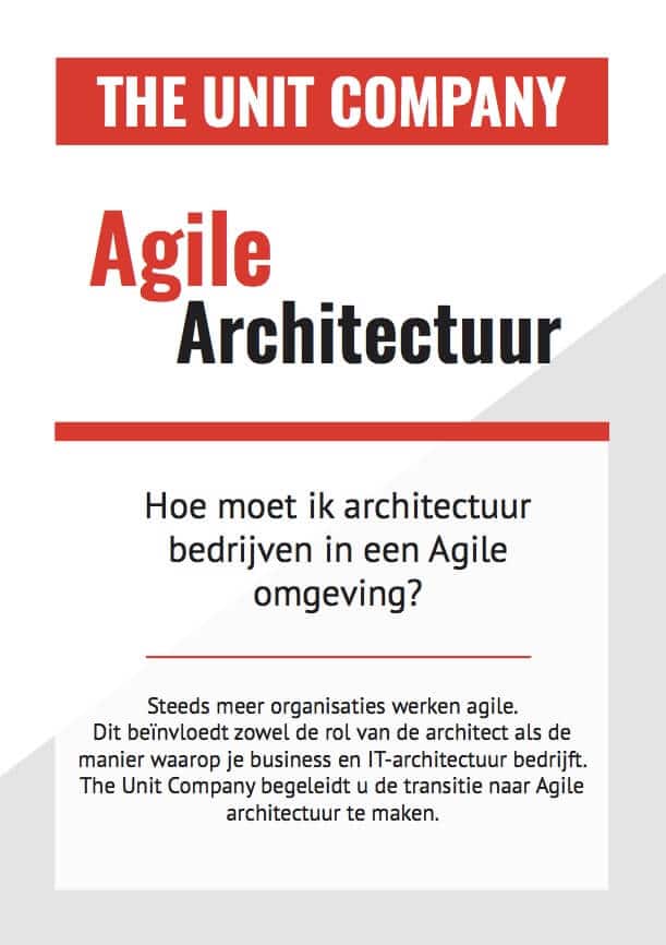 flyer Agile Architectuur